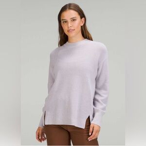 Lululemon Merino Wool Blend Ribbed Crewneck Sweater